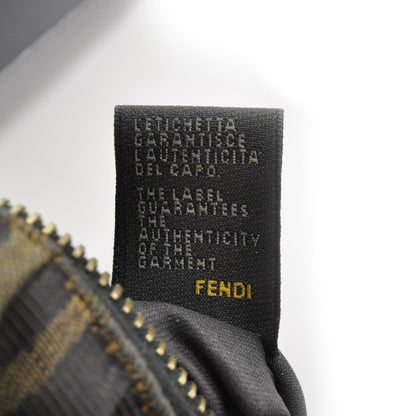 Fendi Zucca Cuoio Lucido Small Hobo Tobacco Moro 10 of 10