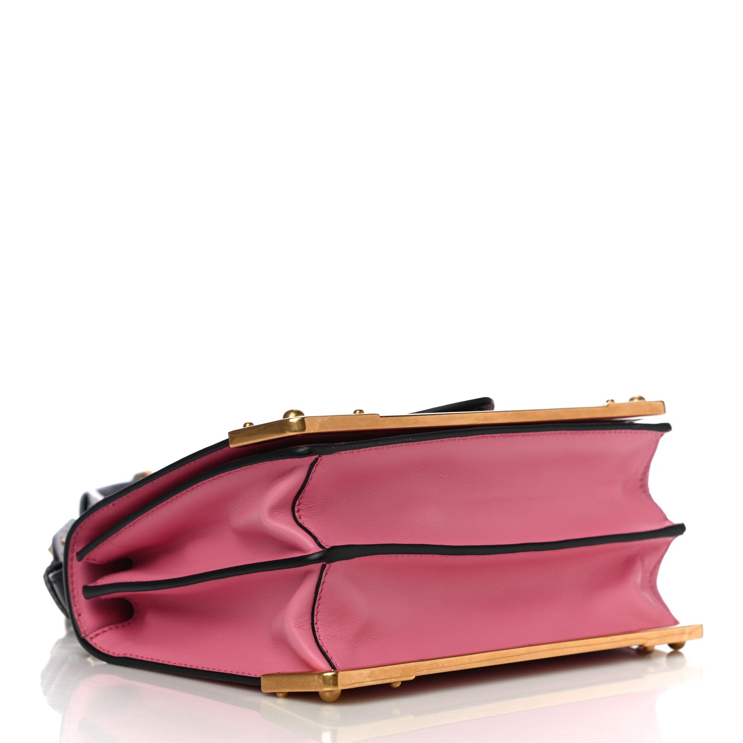 Prada City Calf Saffiano Cahier Bag Fuxia Black 3 of 8