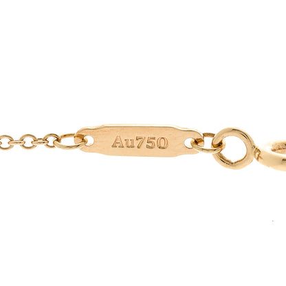 Tiffany 18K Yellow Gold Diamond Small Knot Necklace 5 of 6