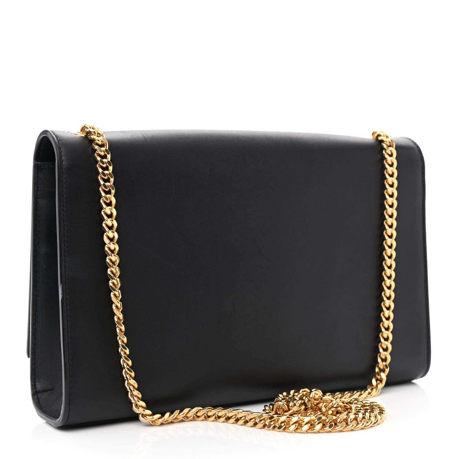 Saint Laurent Smooth Calfskin Medium Classic Monogram Kate Tassel Satchel Black 3 of 12