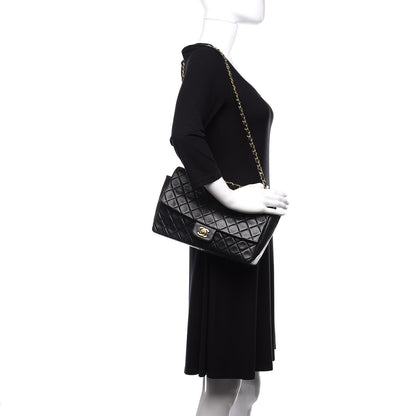 Chanel Lambskin Quilted Medium Single Flap Black 3 of 12