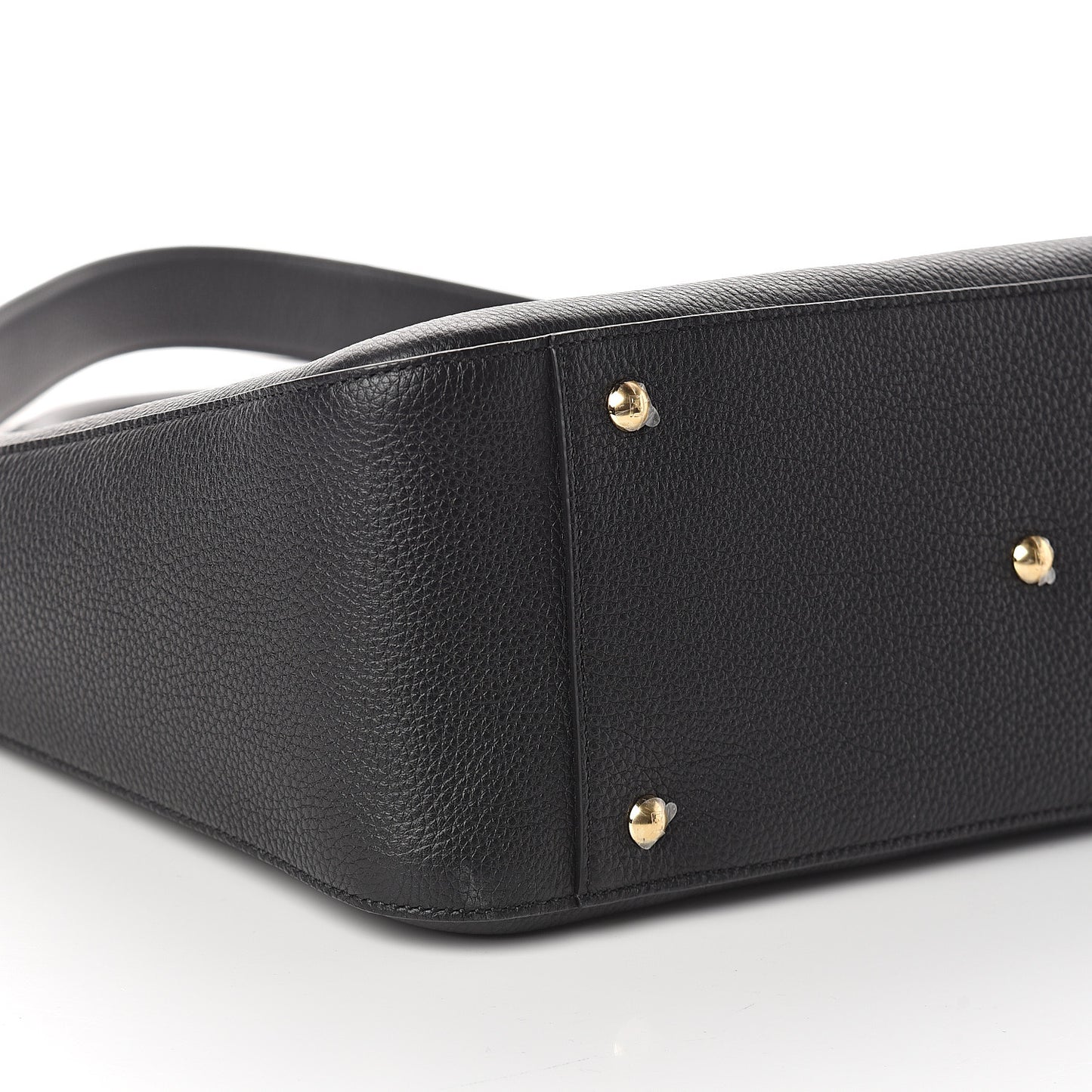 Cuoio Romano Selleria Medium FF Tote Black