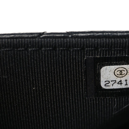 Chanel Lambskin Quilted Wallet On Chain WOC Black 8 of 13