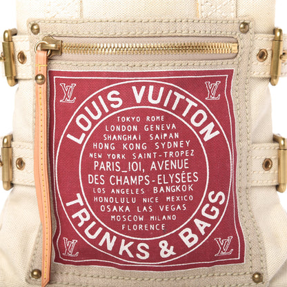 Louis Vuitton Toile Globe Shopper Cabas PM Red 9 of 10