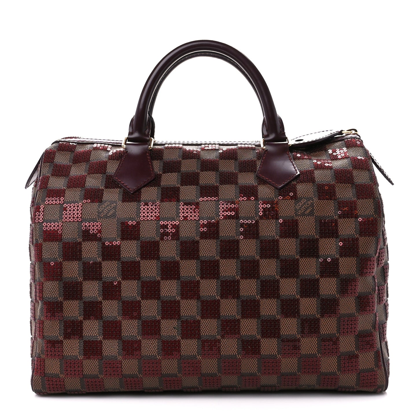 Damier Paillettes Speedy 30 Rouge
