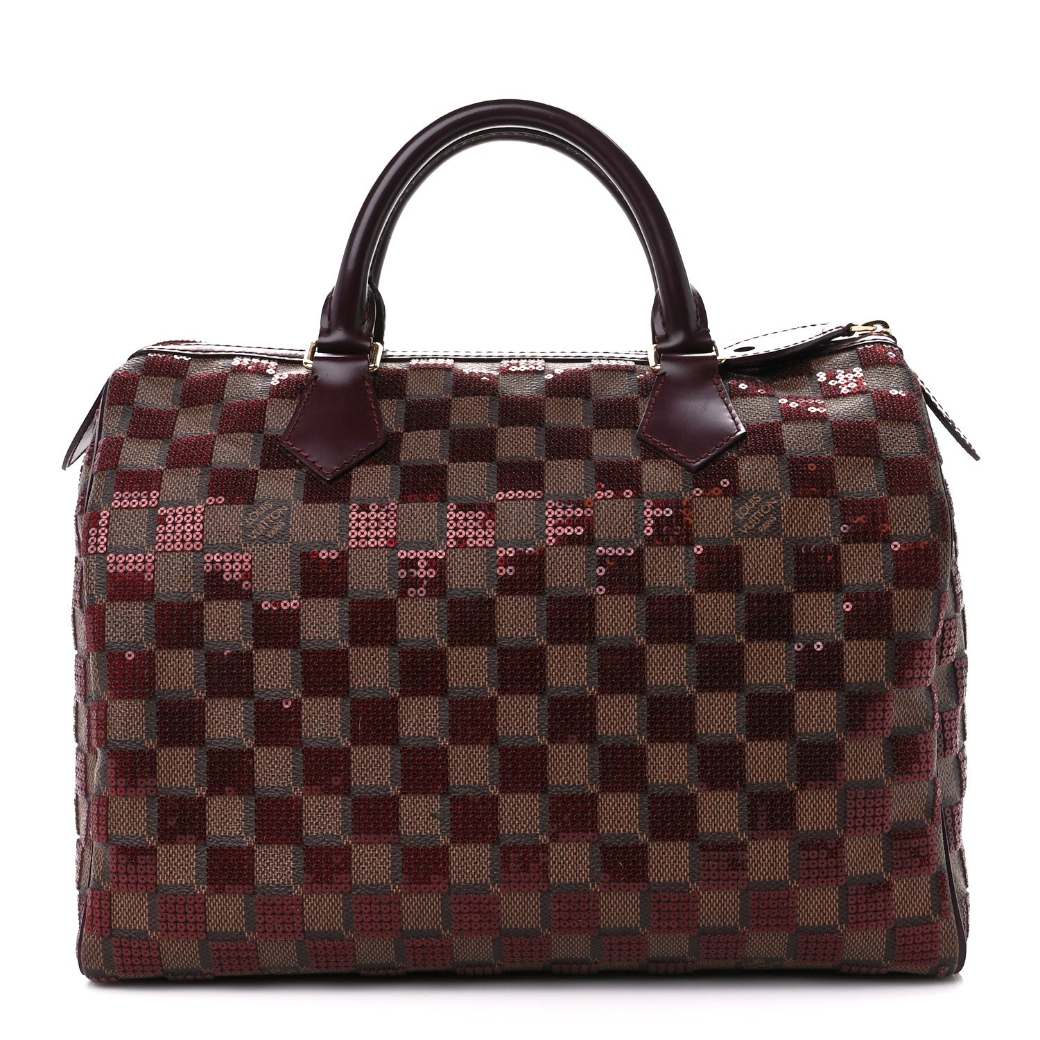 Louis Vuitton Damier Paillettes Speedy 30 Rouge 1 of 11