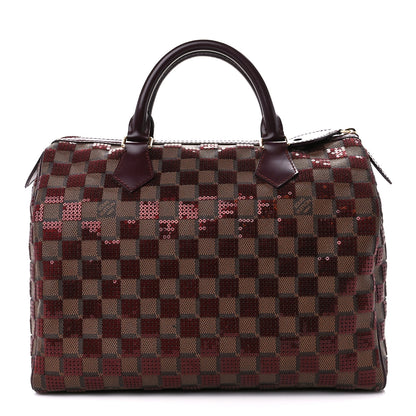 Louis Vuitton Damier Paillettes Speedy 30 Rouge 1 of 11
