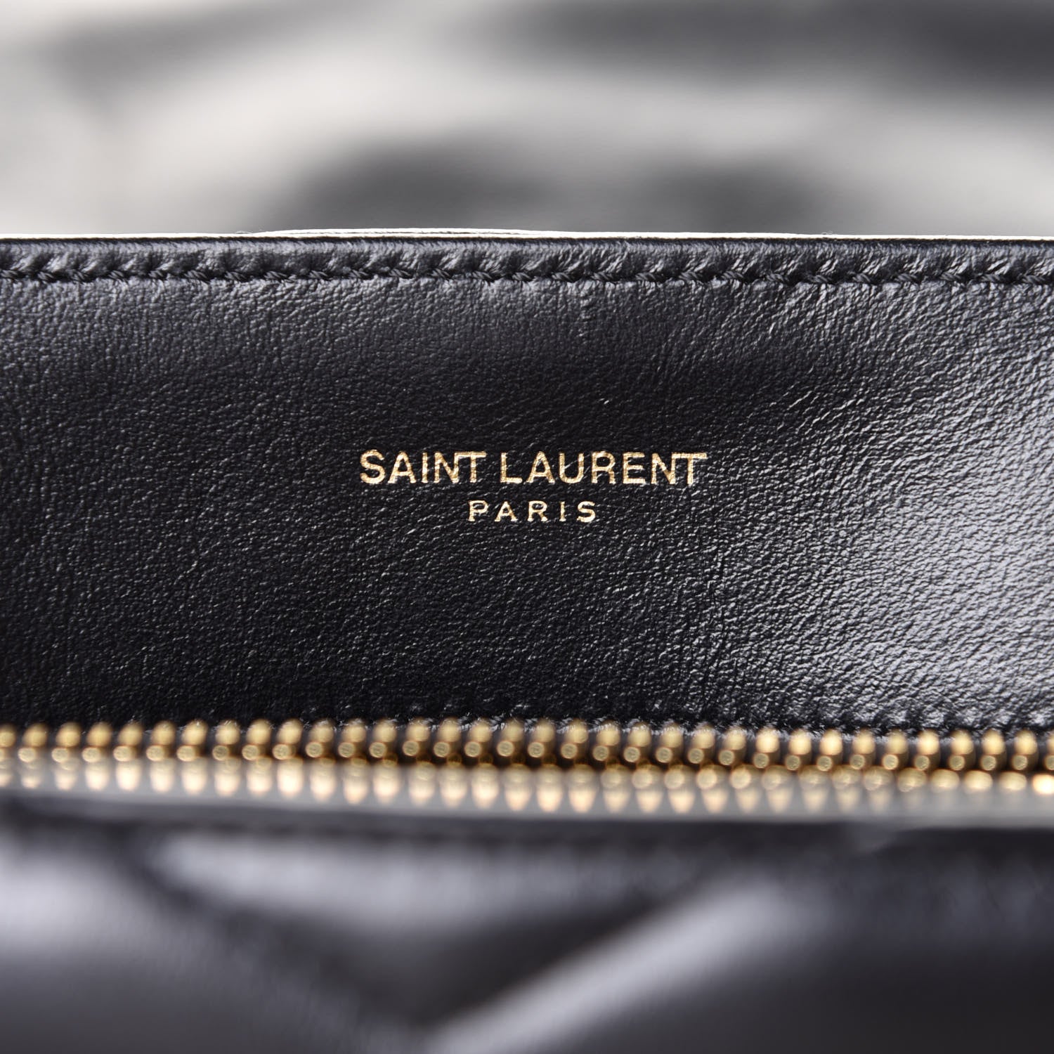 Saint Laurent Calfskin Y Quilted Monogram Small Loulou Chain Satchel Black 6 of 10