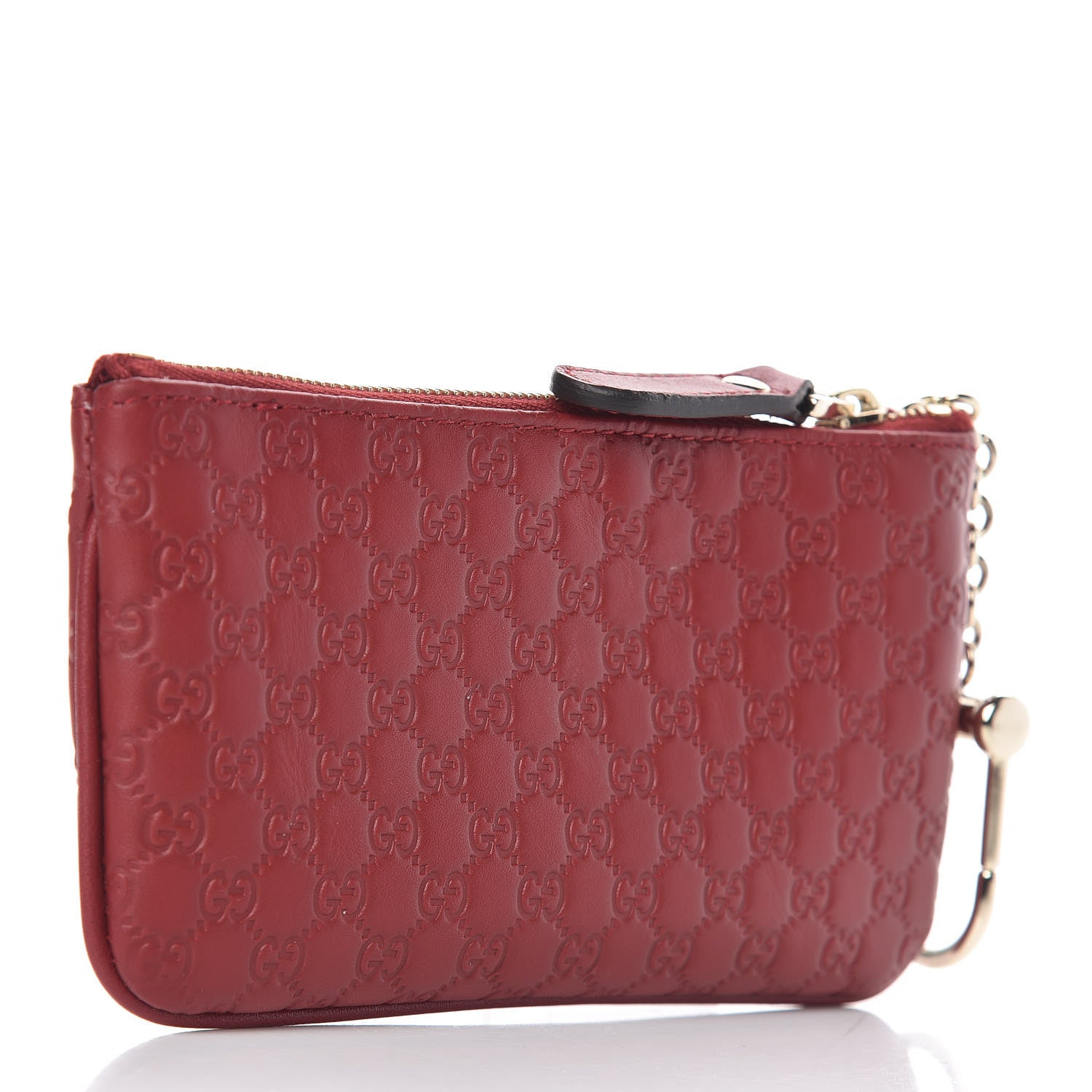 Gucci Microguccissima Key Ring Coin Case Hibiscus Red 3 of 8