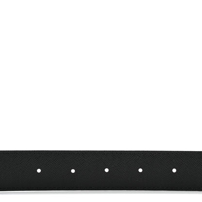 Louis Vuitton Calfskin Monogram 30mm LV Initiales Reversible Belt 85 34 Black 5 of 7
