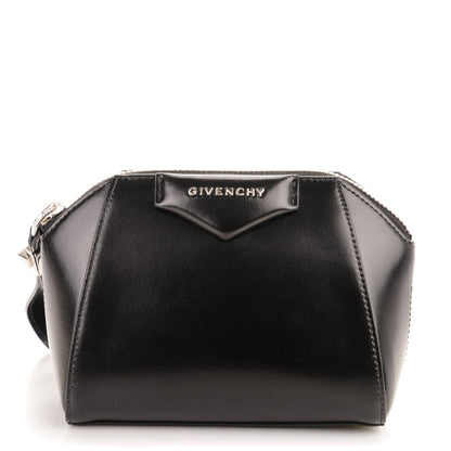 Givenchy Shiny Lord Calfskin Small Antigona Beauty Wristlet Black 1 of 7