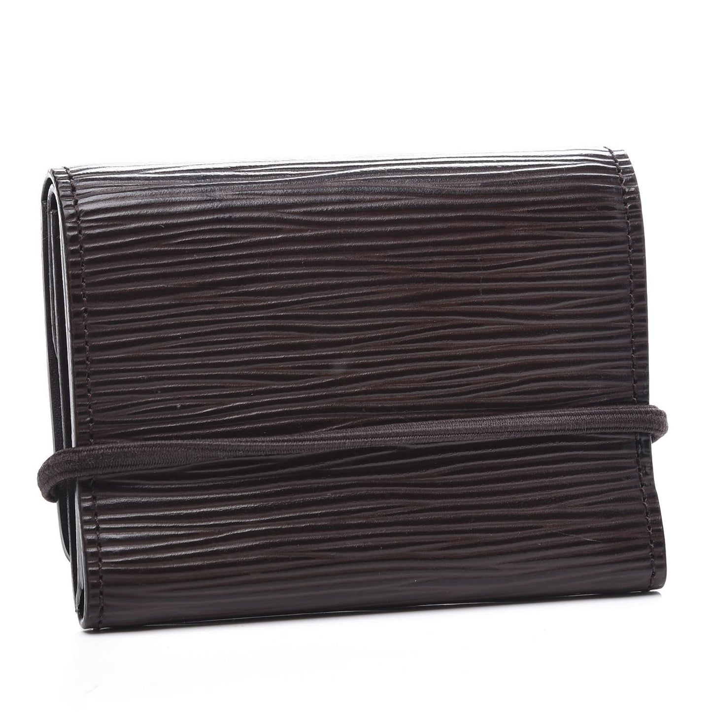 Epi Porte-Monnaie Elastique Wallet Moka