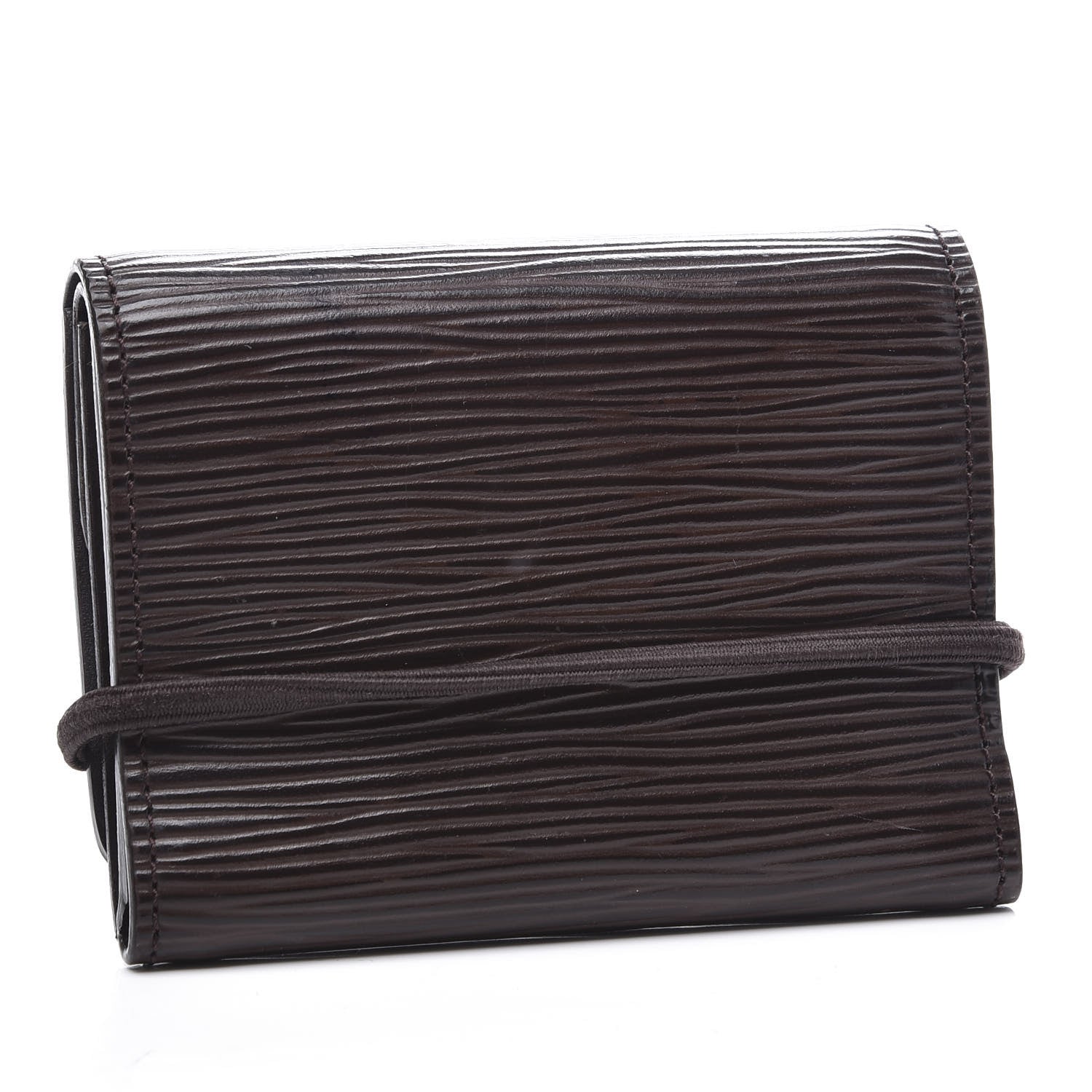 Louis Vuitton Epi Porte-Monnaie Elastique Wallet Moka 2 of 7