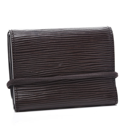 Louis Vuitton Epi Porte-Monnaie Elastique Wallet Moka 2 of 7