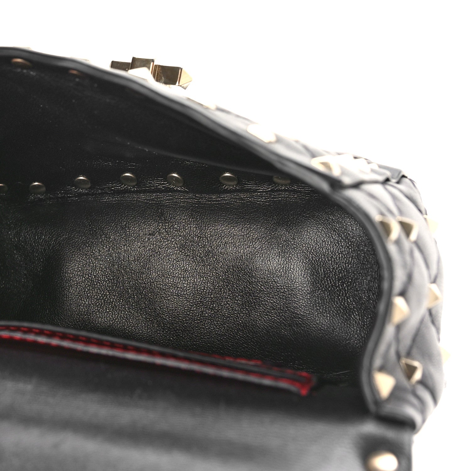 Valentino Garavani Nappa Micro Rockstud Spike Shoulder Bag Black 5 of 8