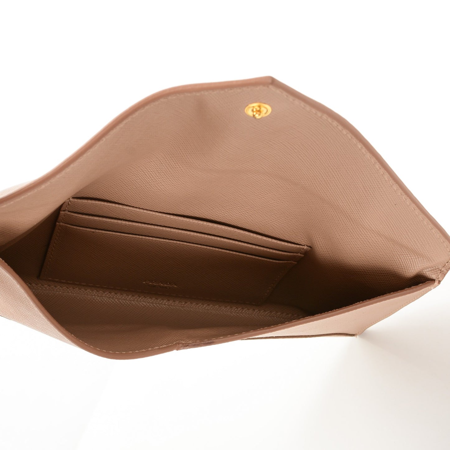 Saffiano Metal Envelope Wallet Cammeo