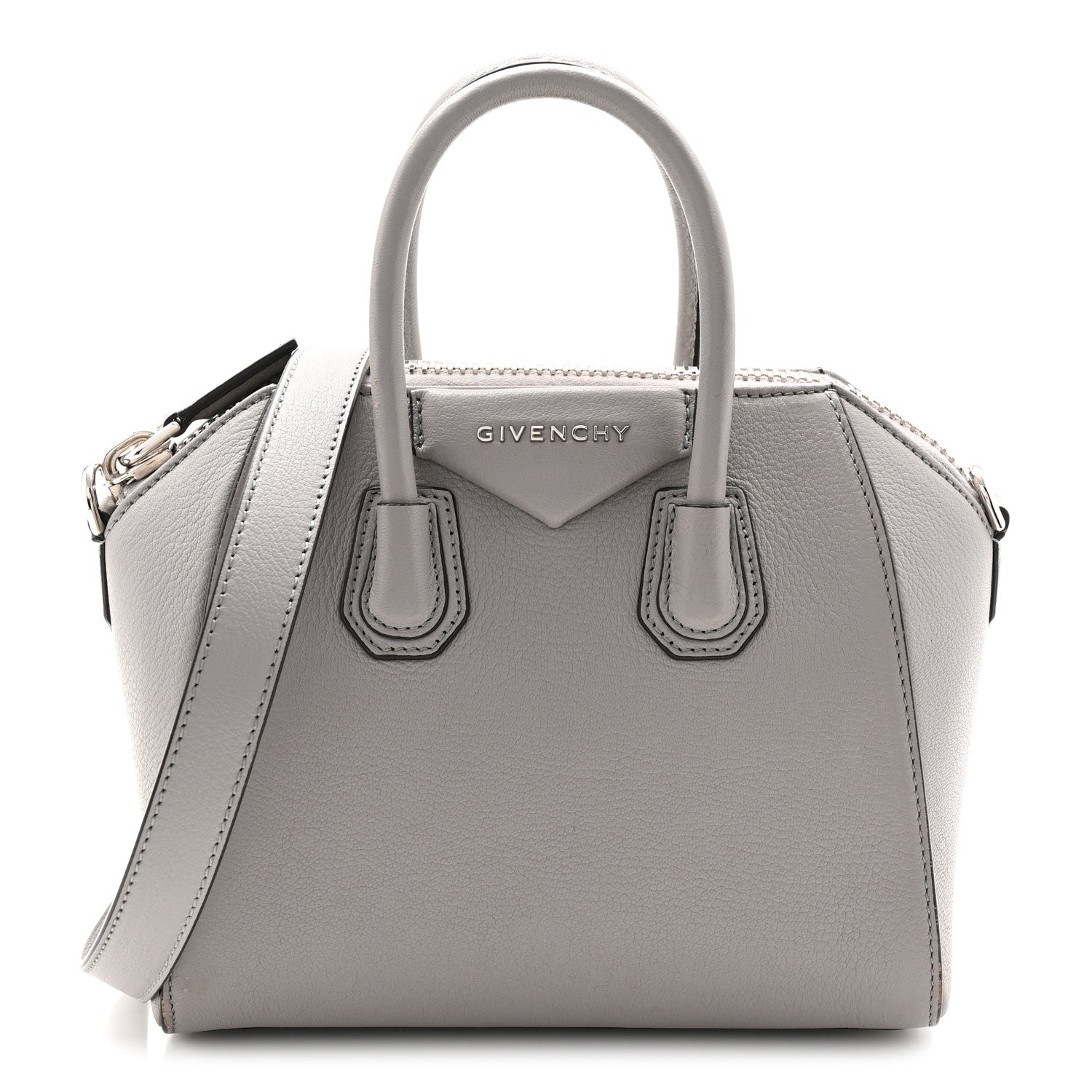 Givenchy Sugar Goatskin Small Antigona Pearl Grey 1 of 11