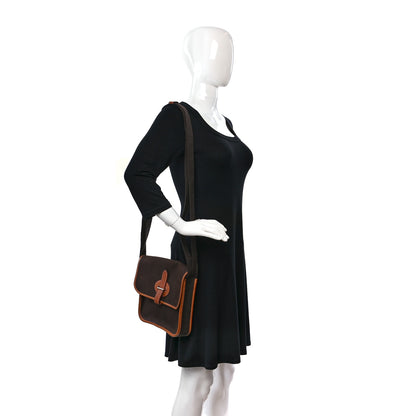 Hermes Toile Officier Mini Buenaventura Messenger Ebene Fauve 2 of 9