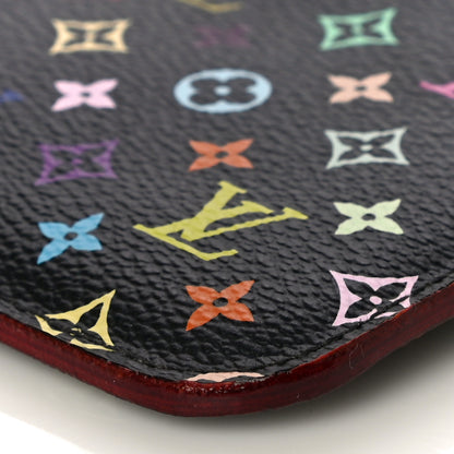 Louis Vuitton Monogram Multicolor Key Pouch Black Grenade 9 of 10