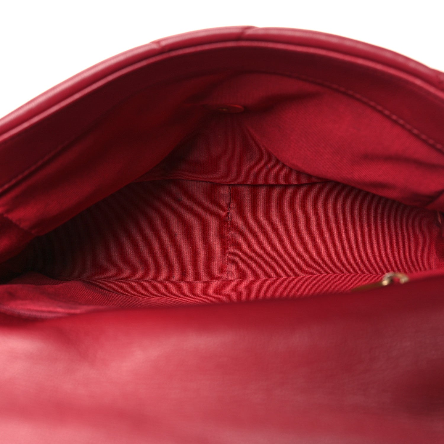Chanel Goatskin Quilted Medium Chanel 19 Flap Red 5 of 12