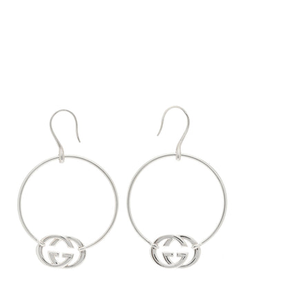 Gucci Sterling Silver Britt Hoop Earrings 1 of 6