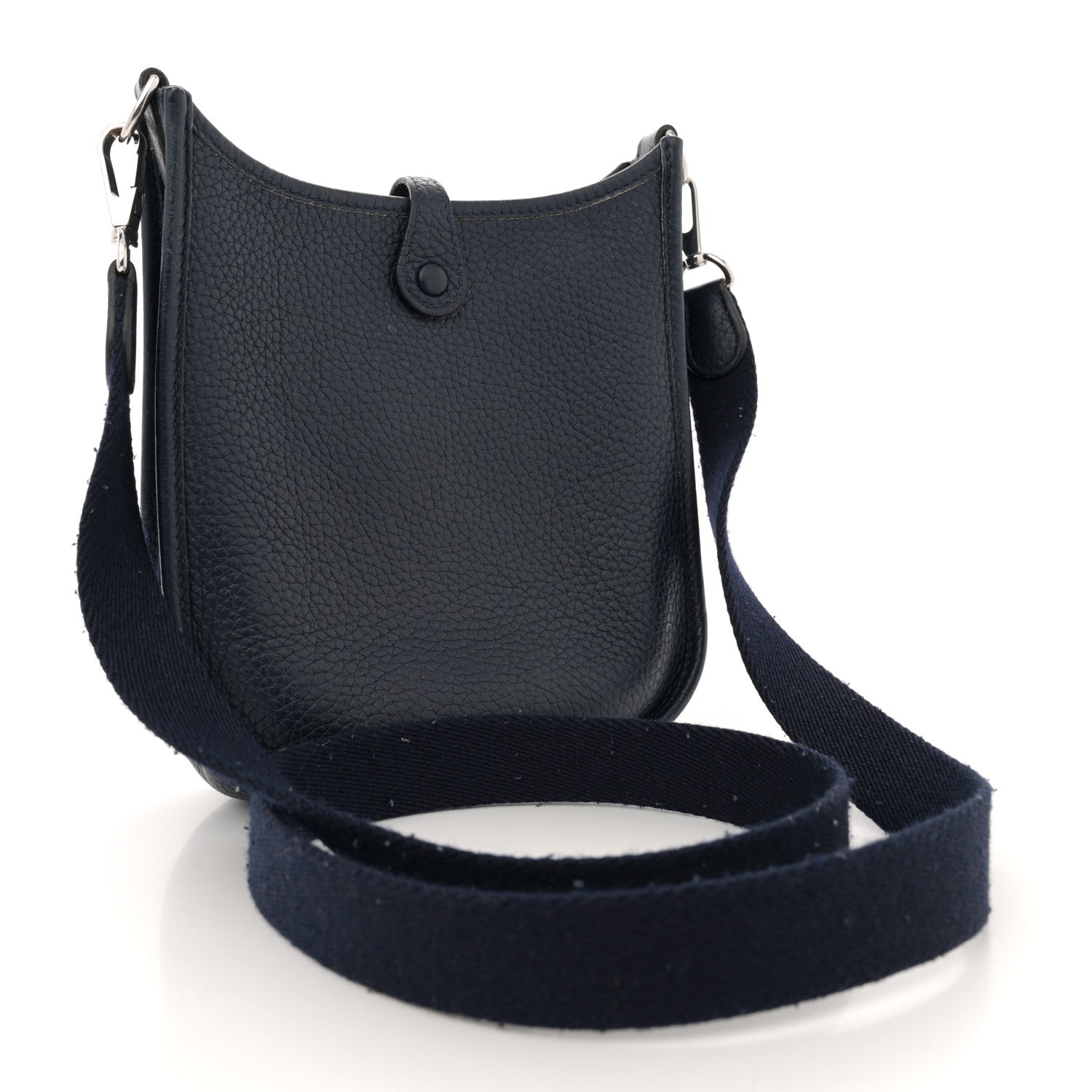 Hermes Taurillon Clemence Amazone Evelyne TPM Bleu Nuit Bleu Indigo 3 of 16