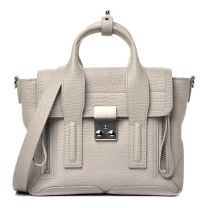 3.1 Phillip Lim Textured Calfskin Mini Pashli Satchel Feather 1 of 10