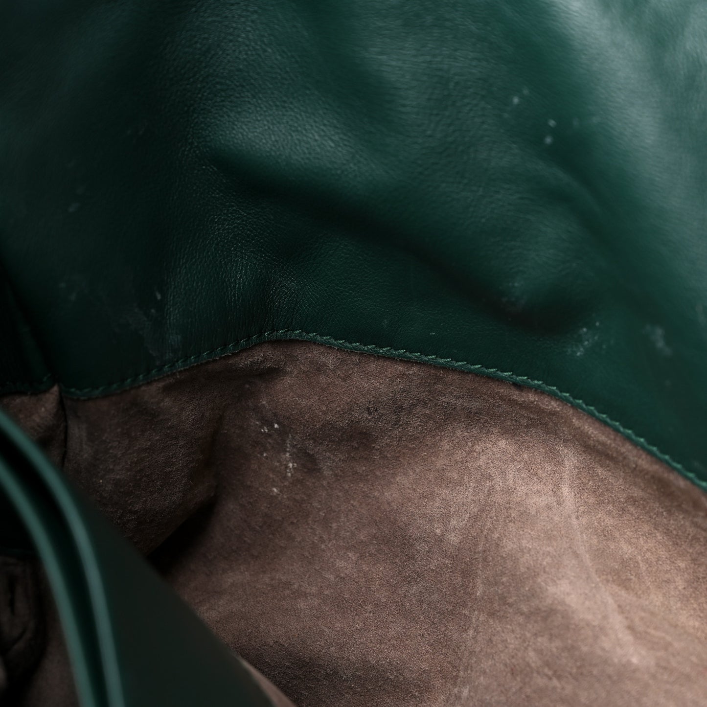 Nappa Intrecciato Convertible Tote Dark Green