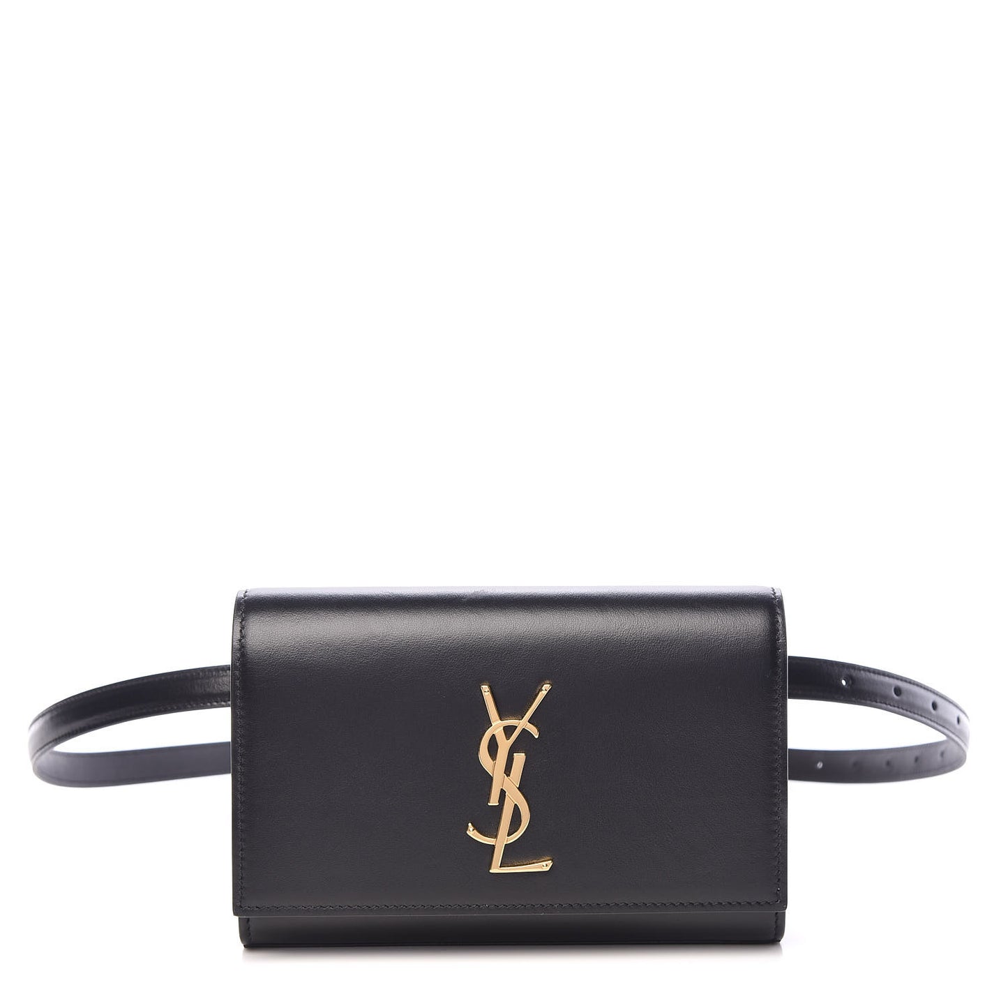 Smooth Calfskin Monogram Kate Belt Bag Black