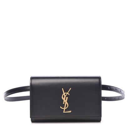 Saint Laurent Smooth Calfskin Monogram Kate Belt Bag Black 1 of 10