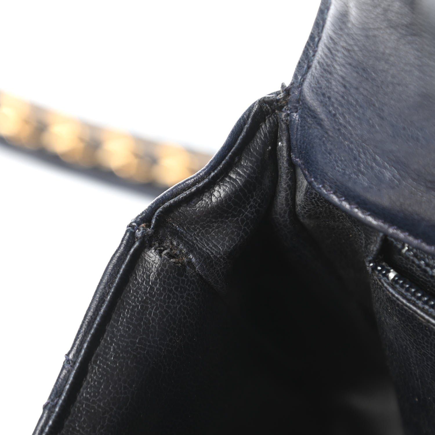 Chanel Lambskin Quilted Flap Waist Belt Bag Navy 11 of 13