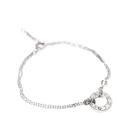 Cartier 18K White Gold Diamond LOVE Bracelet 1 of 7