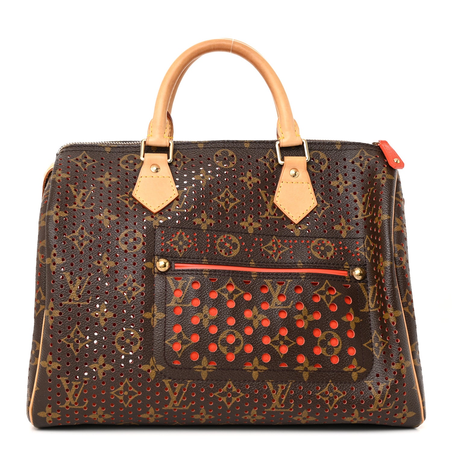 Louis Vuitton Monogram Perforated Speedy 30 Orange 1 of 11