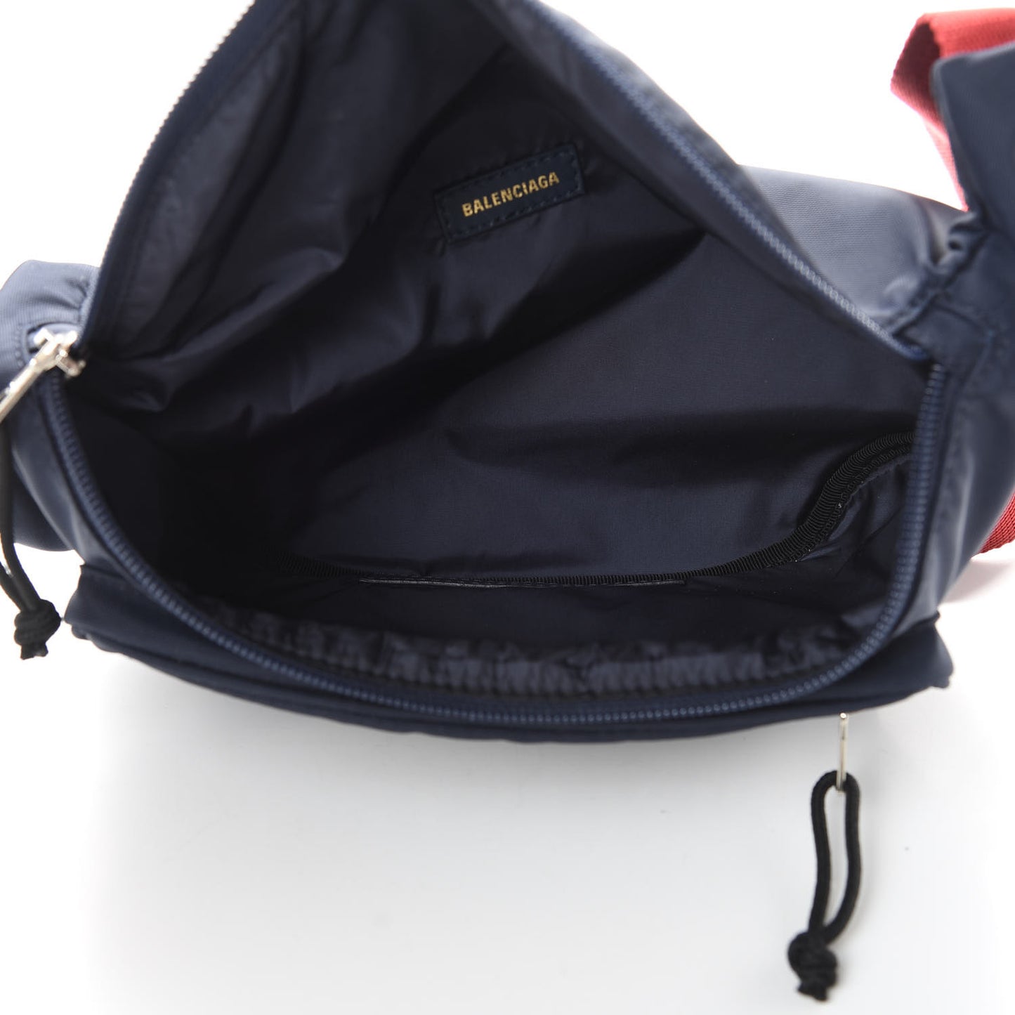 Sport Nylon Logo Embroidered Wheel Beltpack Navy Blue Red