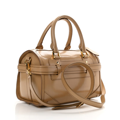 Burberry Polished Bridle Calfskin Medium Chester Bowling Bag Trench 2 of 7