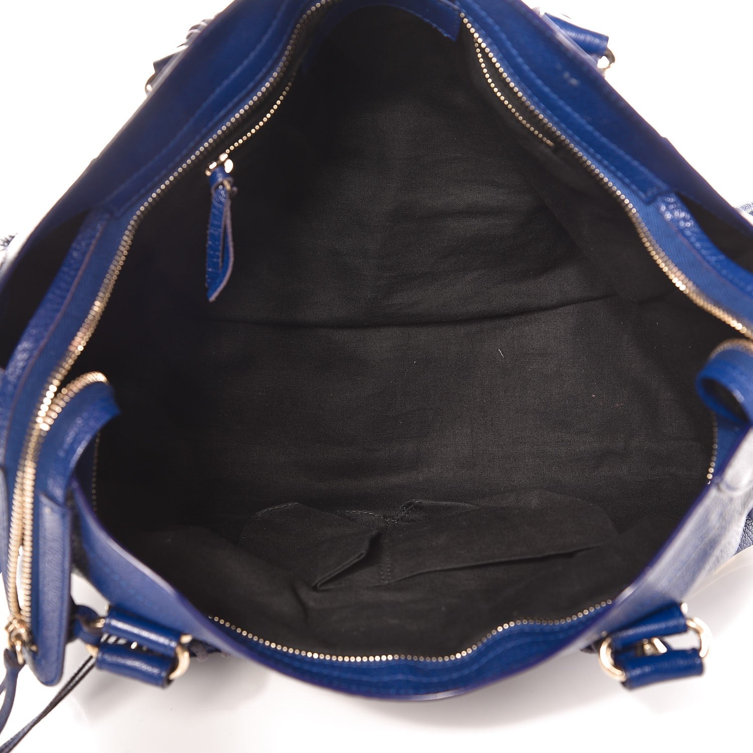 Balenciaga Chevre Gold Metallic Edge Hardware City Bleu Roi 6 of 10