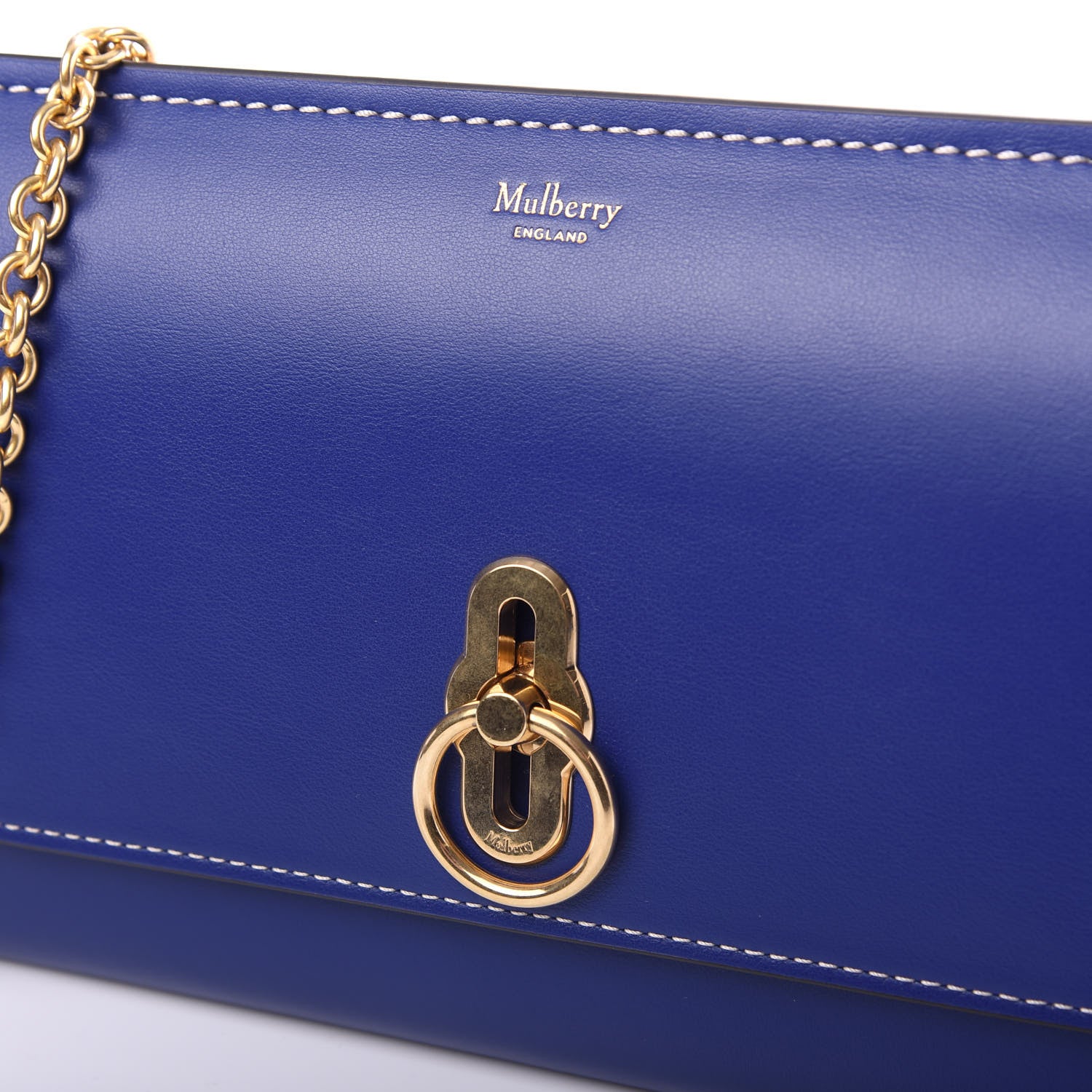 Mulberry Smooth Calfskin Amberley Convertible Clutch Cobalt Blue 9 of 9
