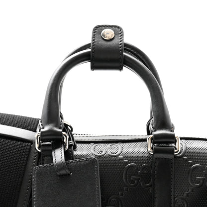Gucci Calfskin GG Tennis Embossed Mini Duffle Bag Black 8 of 11