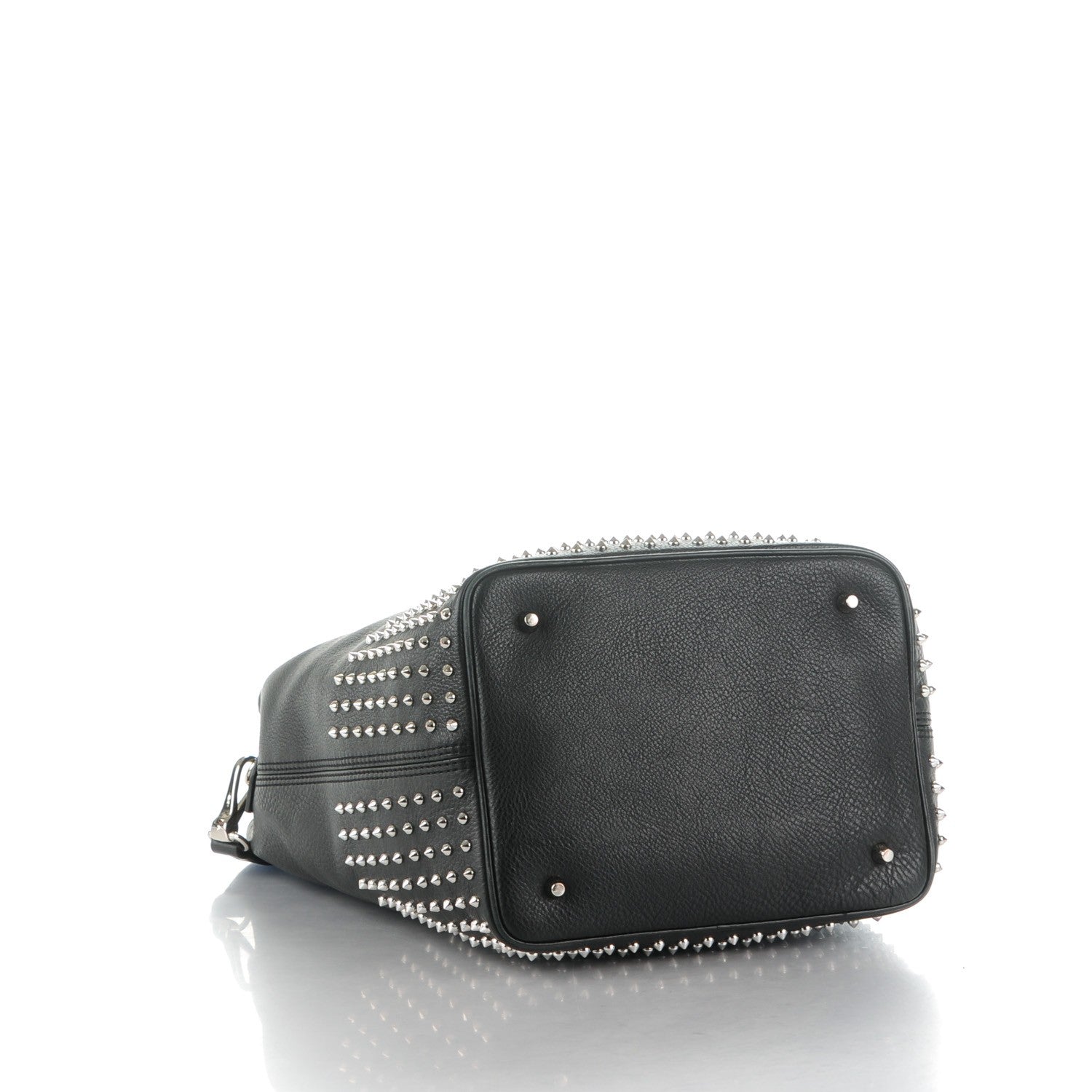 Burberry Calfskin Studded Medium Susanna Hobo Black 4 of 10