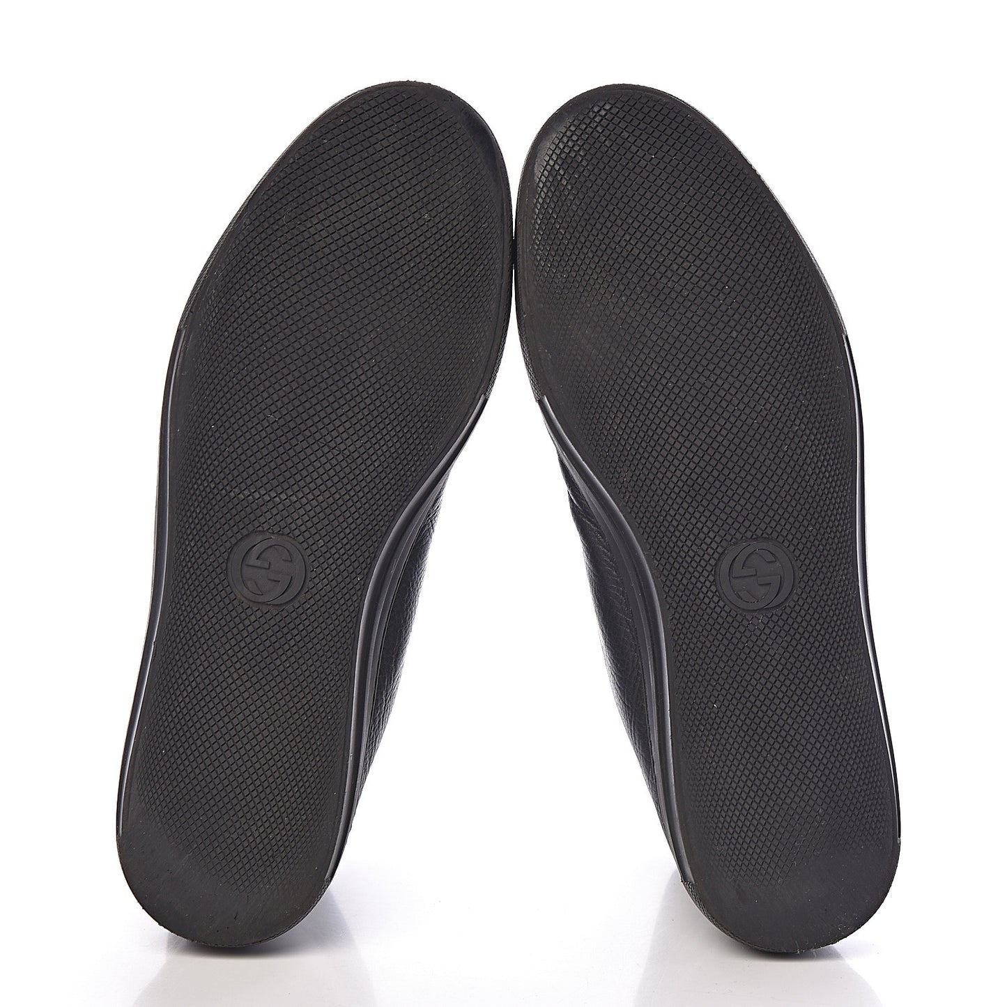 Calfskin UFO Embroidered Mens Sneakers 7 Black