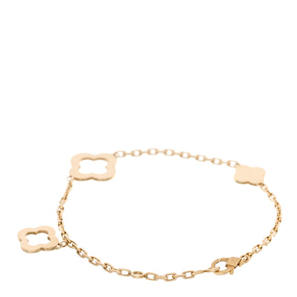 Van Cleef & Arpels 18K Yellow Gold 3 Motifs Byzantine Alhambra Bracelet 2 of 5