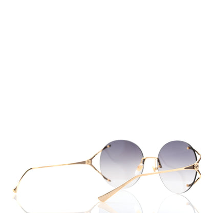 Gucci Round Pearl Tip Sunglasses GG0253S Gold 4 of 8