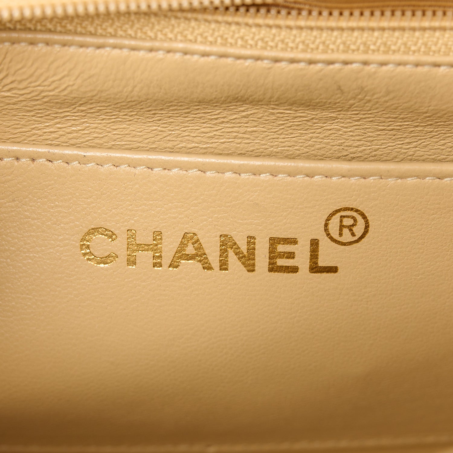 Chanel Lambskin Vertical Quilted Small Flap Beige Black 8 of 14
