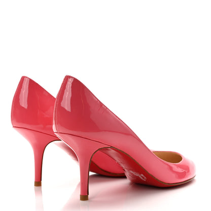 Christian Louboutin Patent Merci Allen 70 Pumps 37 Pink 4 of 7