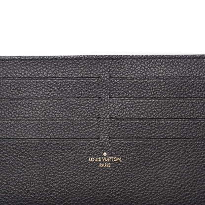 Louis Vuitton Calfskin Felicie Chain Wallet Card Holder Insert Black 6 of 6