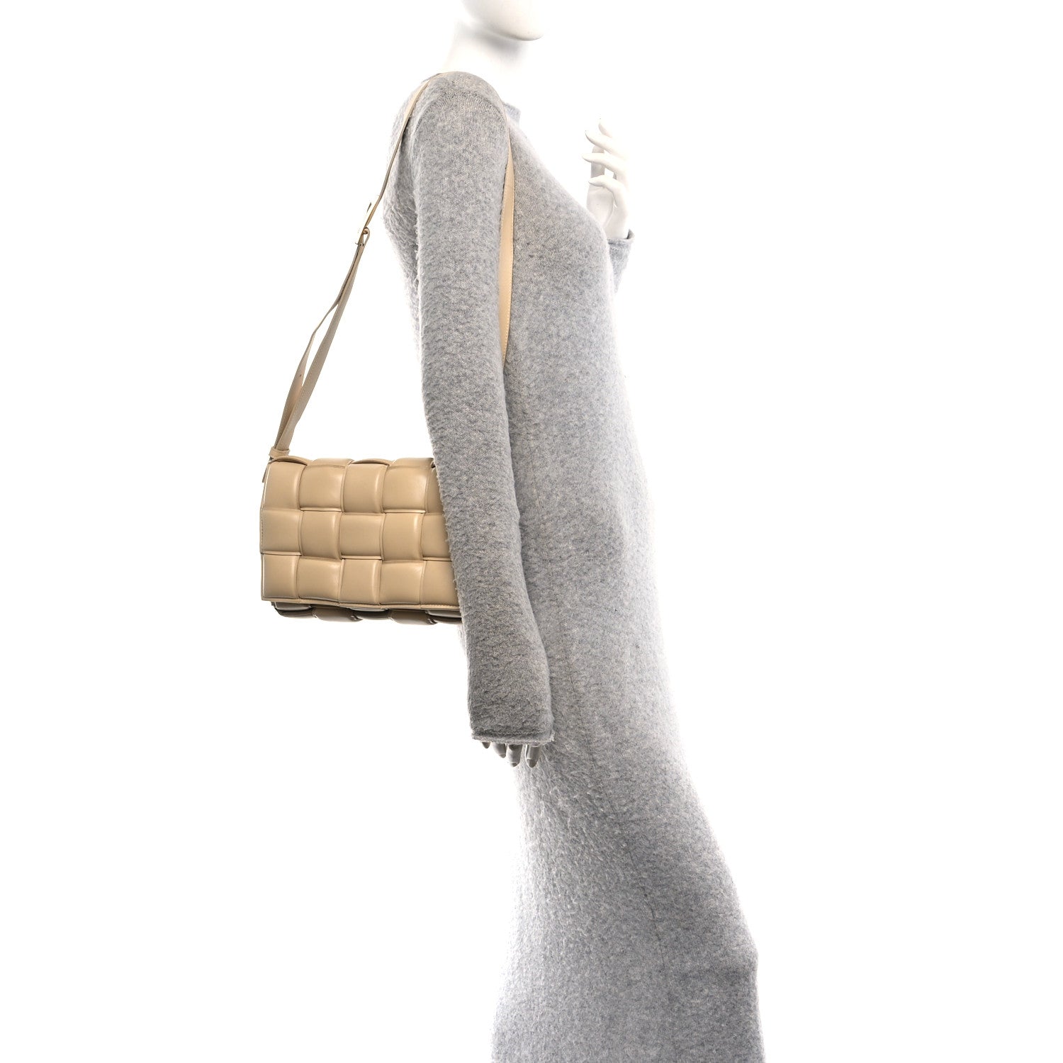 Bottega Veneta Nappa Maxi Intreccio Padded Cassette Crossbody Bag Porridge 2 of 12