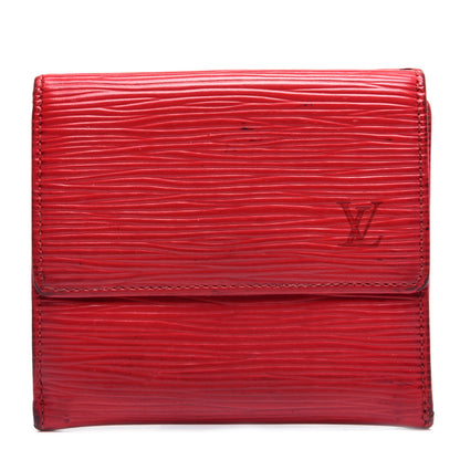 Louis Vuitton Epi Elise Wallet Castillan Red 1 of 13