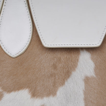 Celine Smooth Calfskin Pony Hair Medium Tie Knot Tote Natural 7 of 12