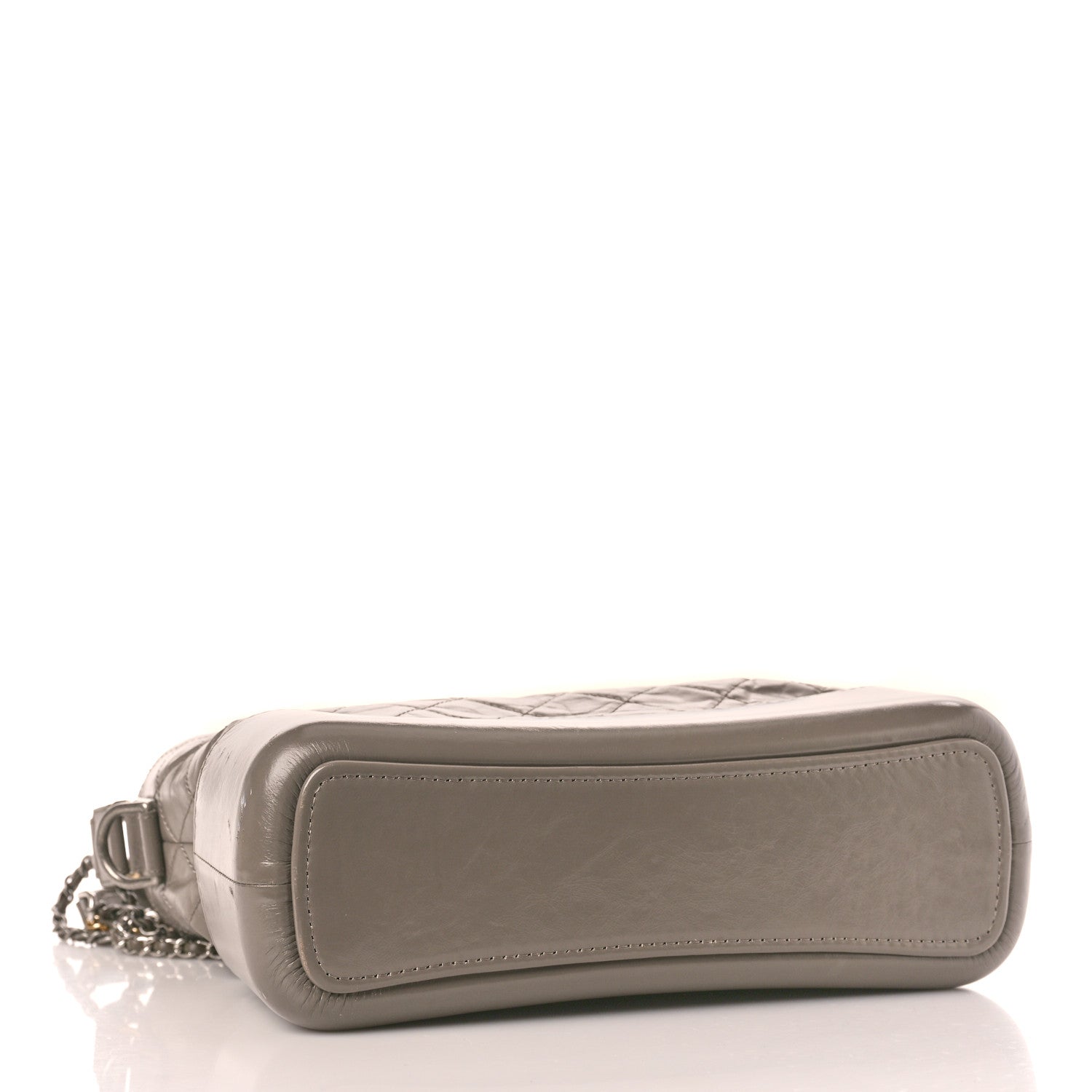 Chanel Aged Calfskin Quilted Medium Gabrielle Hobo Grey 4 of 13