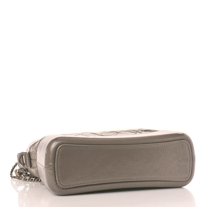 Chanel Aged Calfskin Quilted Medium Gabrielle Hobo Grey 4 of 13